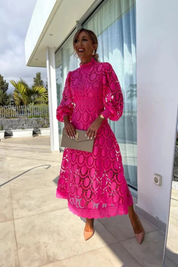 Élodie Beaumont | Elegant Lace Maxi Dress For Women