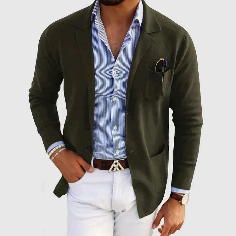 Marco De Santis | Riviera Knit Blazer Luxe