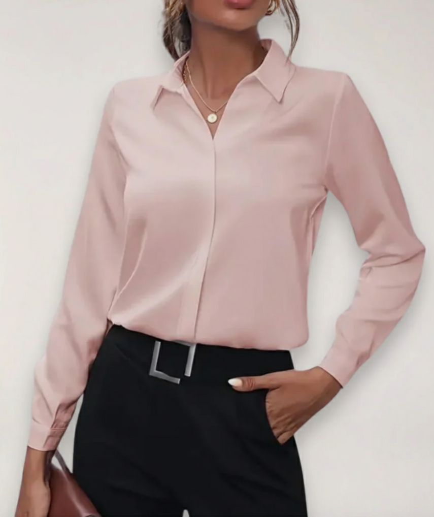 Alondra Kingsbury | Tailored Long Sleeve Blouse For Women