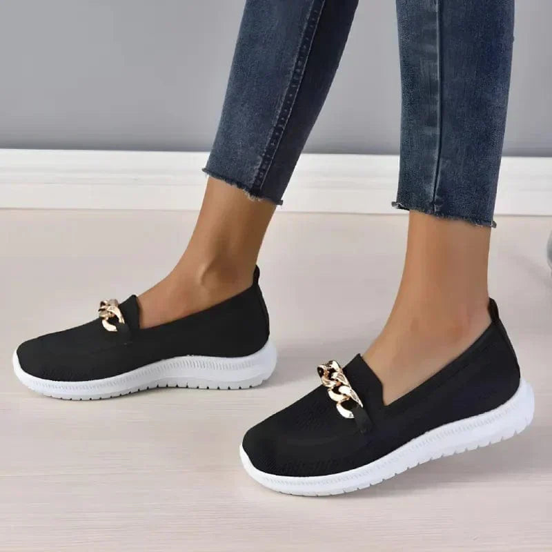 Madeleine Sinclair | Knit Chain Loafers For Women
