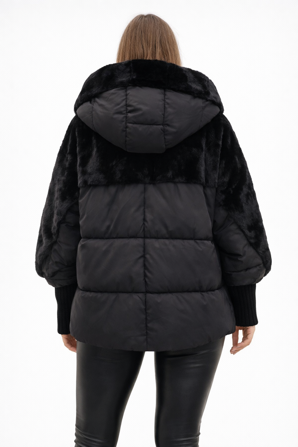 Isabella Laurent | Luxe Faux Fur Hooded Jacket