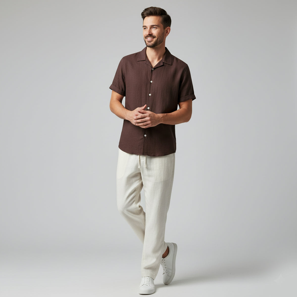 Noah Whitmore | Linen Summer Two-Piece Set For Men