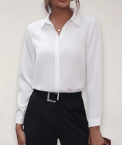 Alondra Kingsbury | Tailored Long Sleeve Blouse For Women