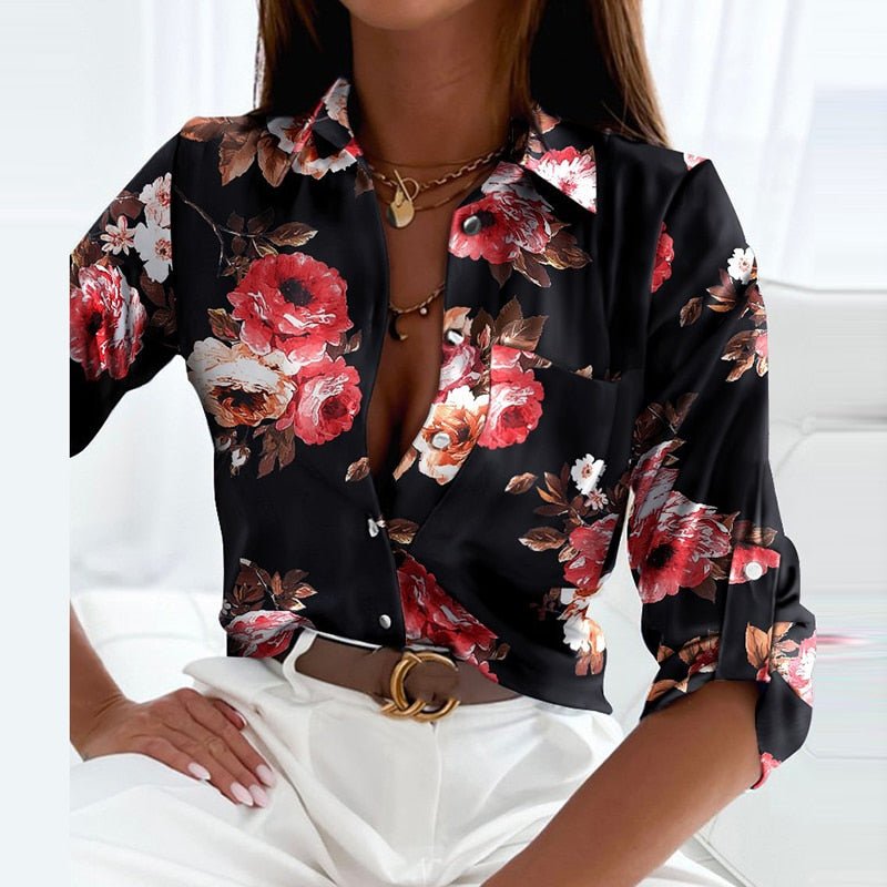 Vivienne Laurent | Abstract Print Shirt For Women