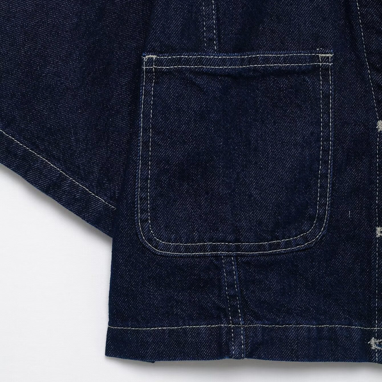 D-Tee | Women’s Short Sleeve Cropped Dark Wash Denim Jacket
