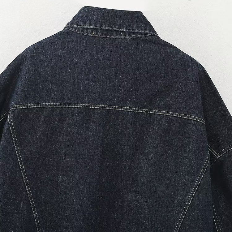 Jessica | Women’s Longsleeve Dark Wash Denim Jacket