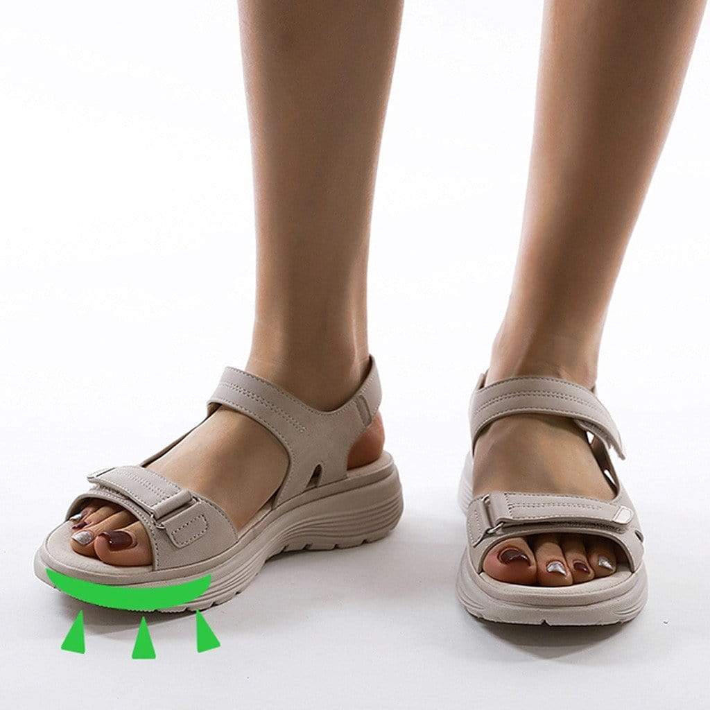 Charlotte Pemberton | Orthopedic Platform Sandals with Adjustable Straps