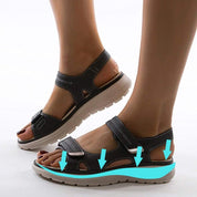 Charlotte Pemberton | Orthopedic Platform Sandals with Adjustable Straps